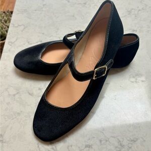 J. Crew Black Mary Jane Flats